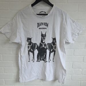 Death Row Records White Graphic Tee